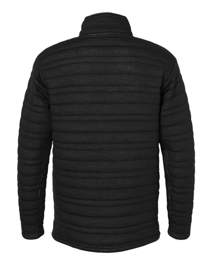 J. America Men's Horizon Half-Snap Pullover 8895 #color_Black