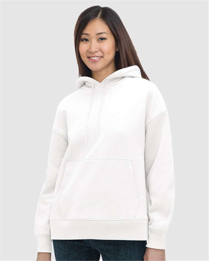 Bayside Women's USA-Made Hooded Sweatshirt 7760 #colormdl_White