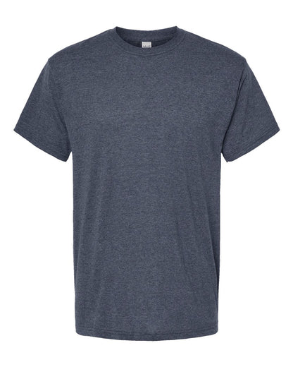 M&O Men's Gold Soft Touch T-Shirt 4800 #color_Heather Navy