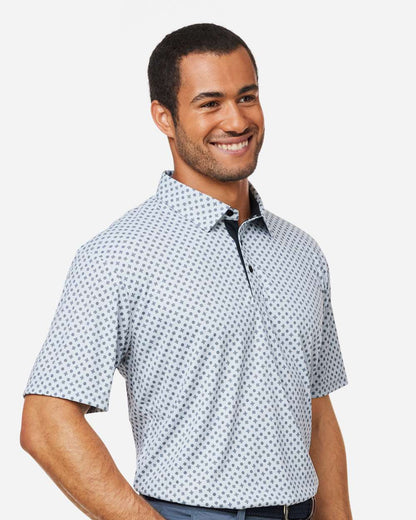 Swannies Men's Hazelwood Polo SW5400 #colormdl_Glacier/ Black