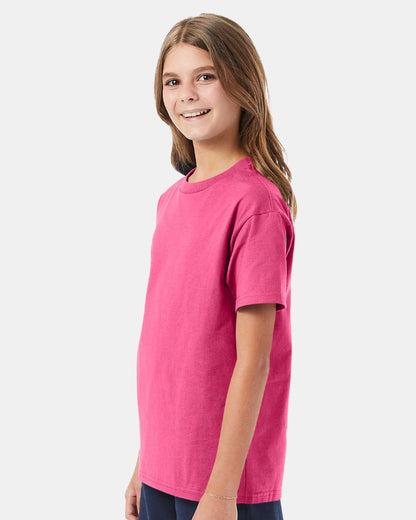 Hanes Authentic Youth T-Shirt 5450 #colormdl_Wow Pink