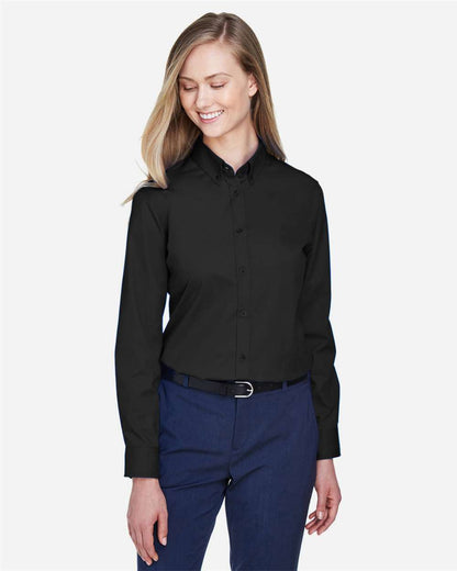 CORE365 Women's Operate Twill Shirt 78193 #colormdl_Black