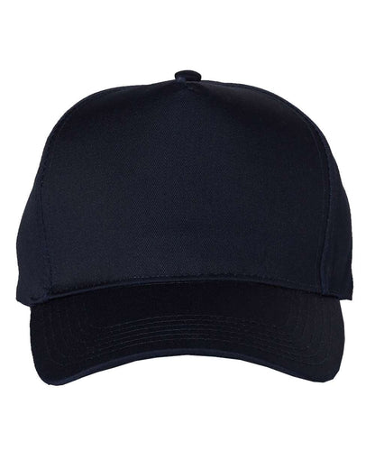 Valucap Five-Panel Twill Cap 8869 #color_Navy