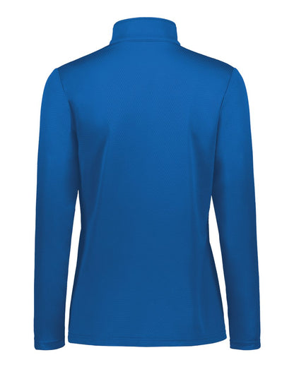 Holloway Women's Prism Bold Quarter-Zip Pullover 222791 #color_Royal/ White
