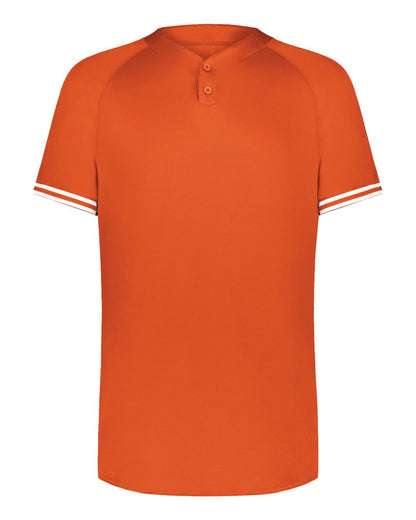 Augusta Sportswear Cutter Henley Jersey 6905 #color_Orange/ White