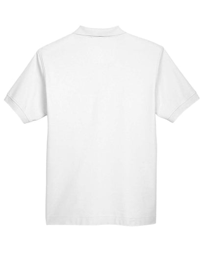 Devon & Jones Men's Pima Piqué Polo D100 #color_White