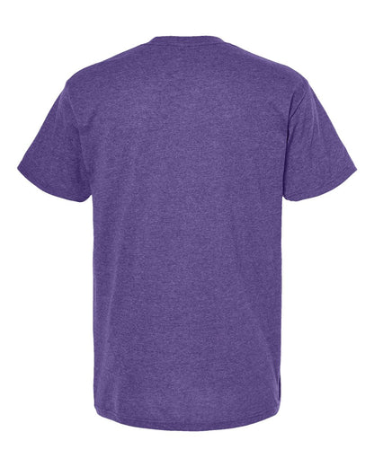 M&O Men's Gold Soft Touch T-Shirt 4800 #color_Heather Purple