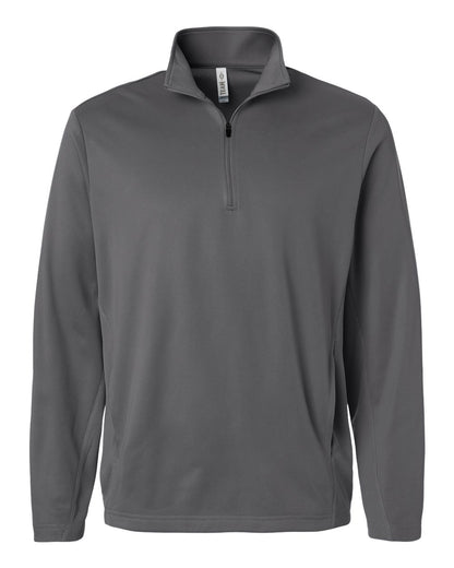 Team 365 Unisex Squad Cadet Quarter-Zip Tech Fleece Pullover TT401 #color_Sport Graphite