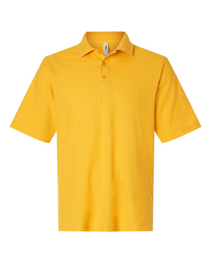 CORE365 Men's Resolve CVC Performance Pique Polo CE106 #color_Campus Gold