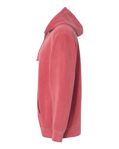 Comfort Colors Unisex Garment-Dyed Hooded Sweatshirt 1567 #color_Crimson
