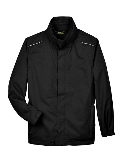 CORE365 Men's Region 3-in-1 Jacket with Fleece Liner 88205 #color_Black