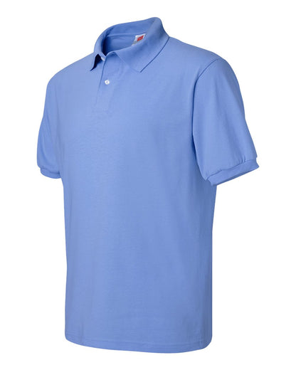 Hanes Men's EcoSmart® Jersey Polo 054X #color_Carolina Blue