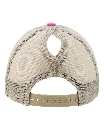 Infinity Her Women's Washed Mesh-Back Cap TESS #color_Rose/ Polka Dots