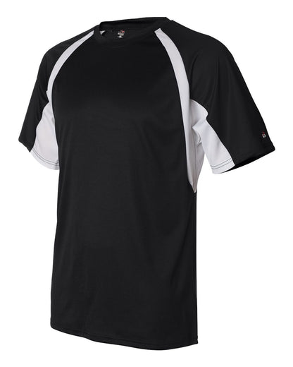 Badger B-Core Hook T-Shirt 4144 #color_Black/ White