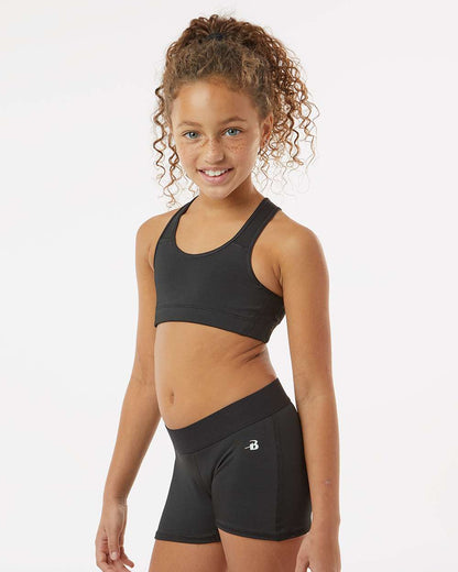 Badger Girls' B-Sport Bra Top 2636 #colormdl_Black