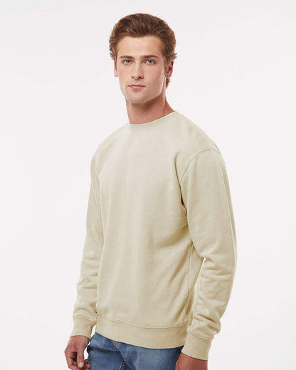 Independent Trading Co. Midweight Pigment-Dyed Crewneck Sweatshirt PRM3500 #colormdl_Pigment Ivory