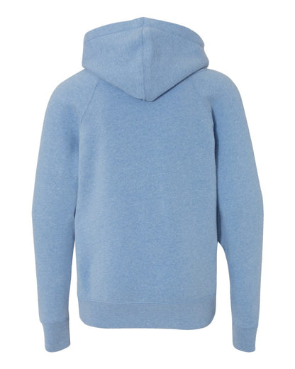 Independent Trading Co. Youth Lightweight Special Blend Raglan Hooded Sweatshirt PRM15YSB #color_Pacific