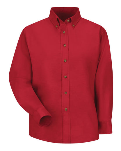 Red Kap Women's Poplin Dress Shirt SP91 #color_Red