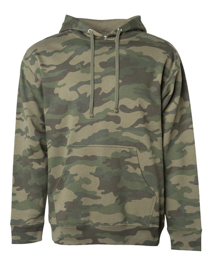 Independent Trading Co. Unisex Midweight Hooded Sweatshirt SS4500 #color_Forest Camo