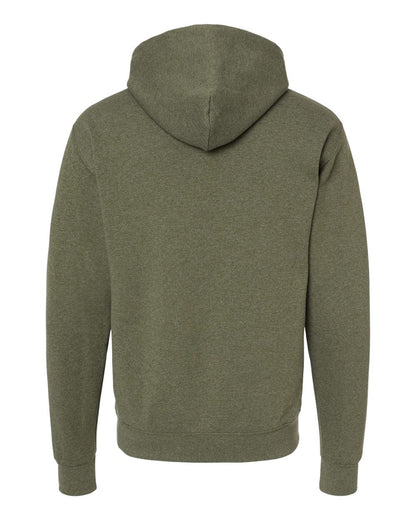 JERZEES Unisex NuBlend® Hooded Sweatshirt 996MR #color_Military Green Heather