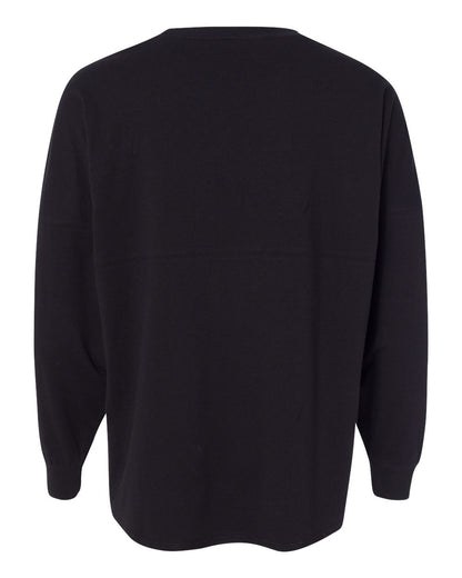 J. America Unisex Game Day Jersey Long Sleeve T-Shirt 8229 #color_Black