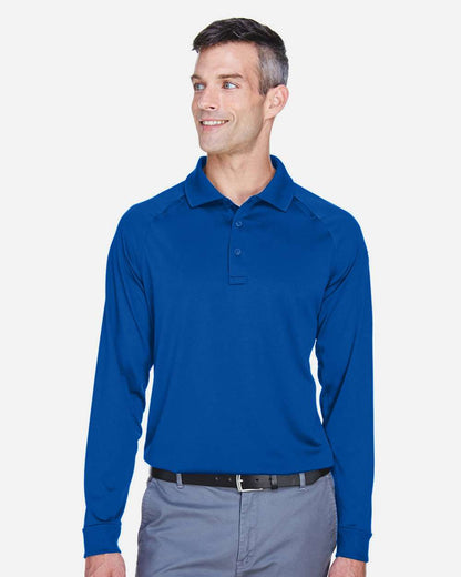 Harriton Men's Advantage Long Sleeve Tactical Polo M211L #colormdl_True Royal