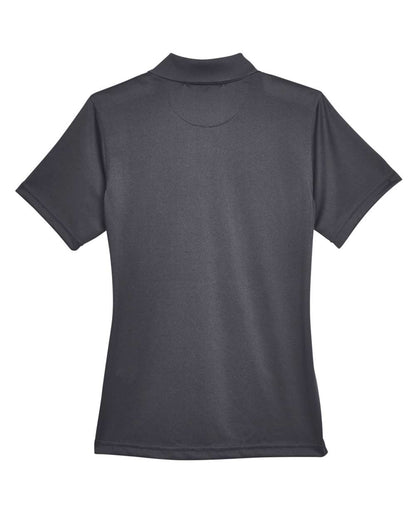 Harriton Women's Advantage Snag Protection Plus IL Snap Placket Polo M345W #color_Dark Charcoal