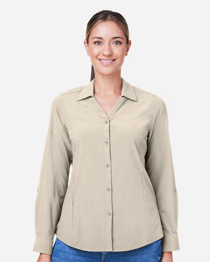 CORE365 Women's Ultra UVP® Marina Shirt CE510LW #colormdl_Stone
