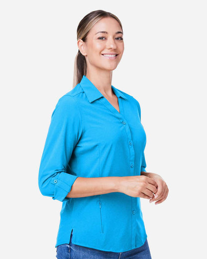 CORE365 Women's Ultra UVP® Marina Shirt CE510LW #colormdl_Electric Blue