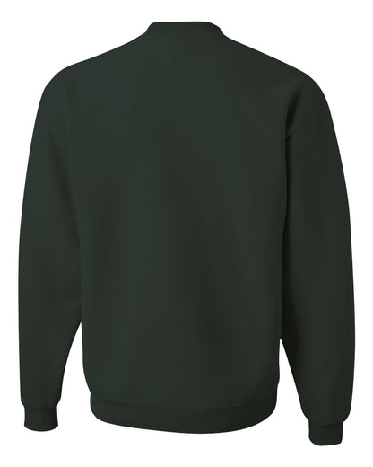 JERZEES Unisex Super Sweats NuBlend® Crewneck Sweatshirt 4662MR #color_Forest Green