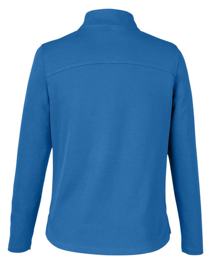 North End Women's Express Tech Performance Pique Quarter-Zip Pullover NE412W #color_Light Nautical Blue
