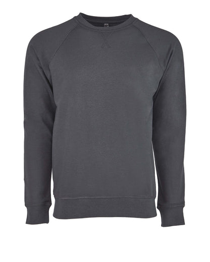 Next Level Laguna Raglan Crewneck Sweatshirt 9000 #color_Heavy Metal