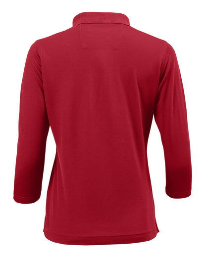 Paragon Women's Lady Palm Three-Quarter Sleeve Polo 120 #color_Red