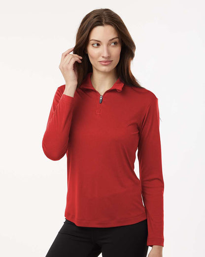 AllPro Women's Pro-Lock Performance Quarter-Zip Pullover 41870L #colormdl_Red