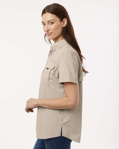 Columbia Women's PFG Bahama™ Short Sleeve Shirt 212473 #colormdl_Fossil