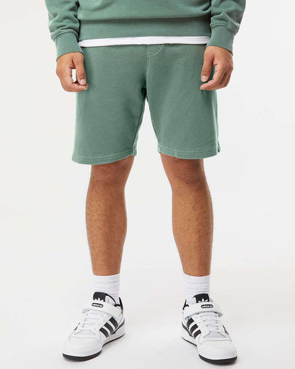 Independent Trading Co. Unisex Pigment-Dyed Fleece Shorts PRM50STPD #colormdl_Pigment Alpine Green