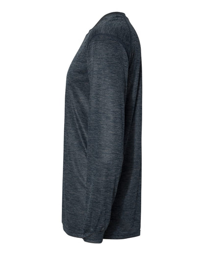 Badger Tonal Blend Long Sleeve T-Shirt 4174 #color_Navy Tonal Blend