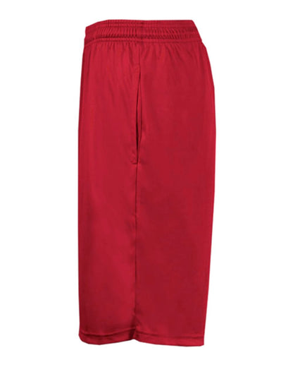 Badger Pocketed 7" Shorts 4127 #color_Red