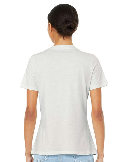 BELLA + CANVAS Women’s Relaxed Jersey V-Neck Tee 6405 #colormdl_Vintage White