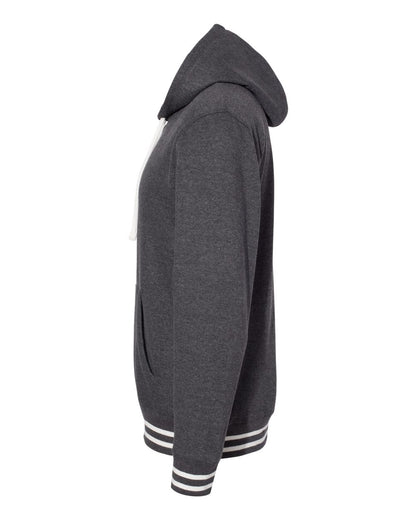 J. America Men's Relay Hooded Sweatshirt 8649 #color_Black
