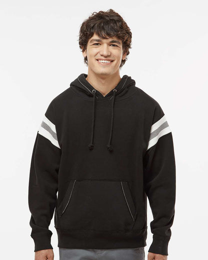 J. America Men's Vintage Athletic Hooded Sweatshirt 8847 #colormdl_Black