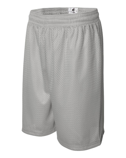 Badger Pro Mesh 9" Shorts 7209 #color_Silver