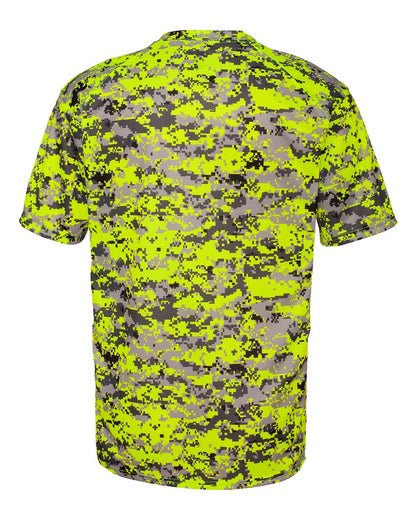 Badger Digital Camo T-Shirt 4180 #color_Safety Yellow Digital