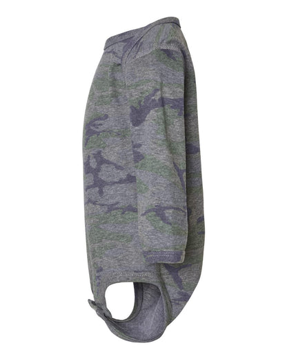Rabbit Skins Infant Fine Jersey Long Sleeve Bodysuit 4421 #color_Vintage Camo