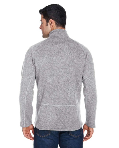 Devon & Jones Unisex Bristol Sweater Fleece Quarter-Zip Pullover DG792 #colormdl_Grey Heather