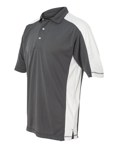 Sierra Pacific Men's Colorblocked Moisture Free Mesh Polo 0465 #color_Steel/ White