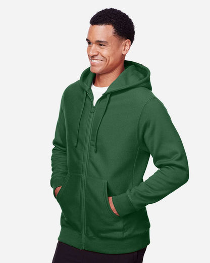 Team 365 Unisex Zone HydroSport™ Heavyweight Full-Zip Hooded Sweatshirt TT95 #colormdl_Sport Dark Green