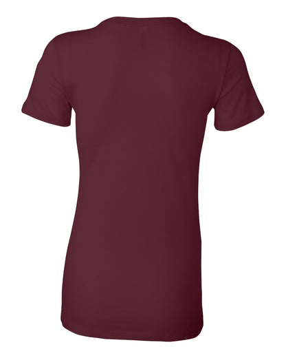 BELLA + CANVAS Women's Slim Fit Tee 6004 #color_Maroon