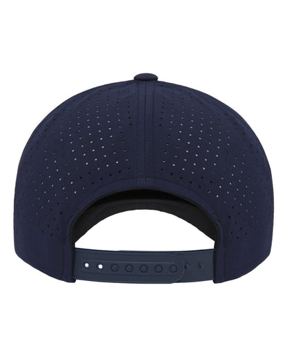 YP Classics Five-Panel Snapback with Perforated Cap 5389AP #color_Navy