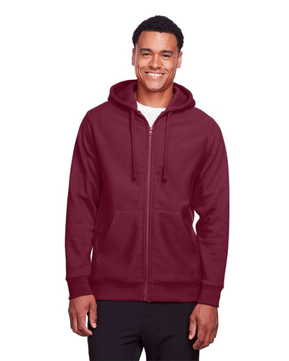 Team 365 Unisex Zone HydroSport™ Heavyweight Full-Zip Hooded Sweatshirt TT95 #colormdl_Sport Dark Maroon